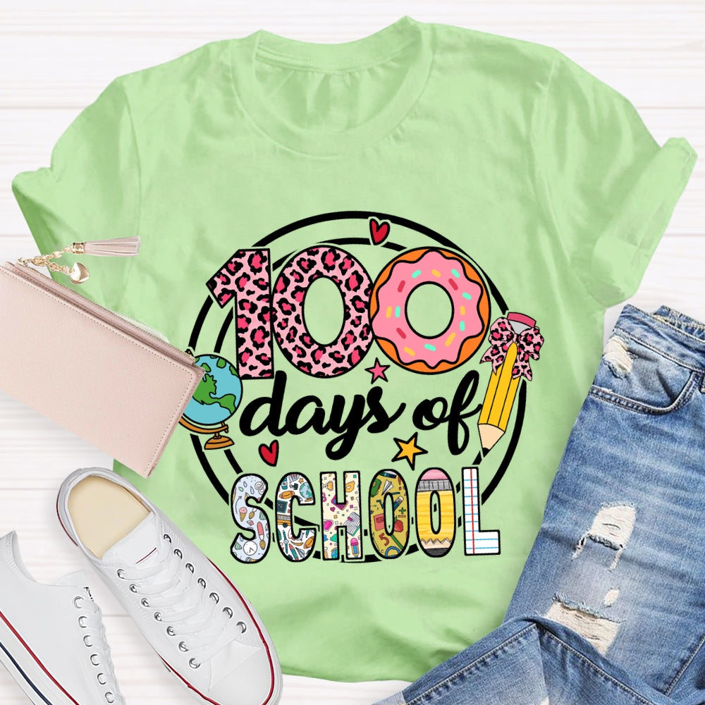 100 Days Of School Donuts T-Shirt