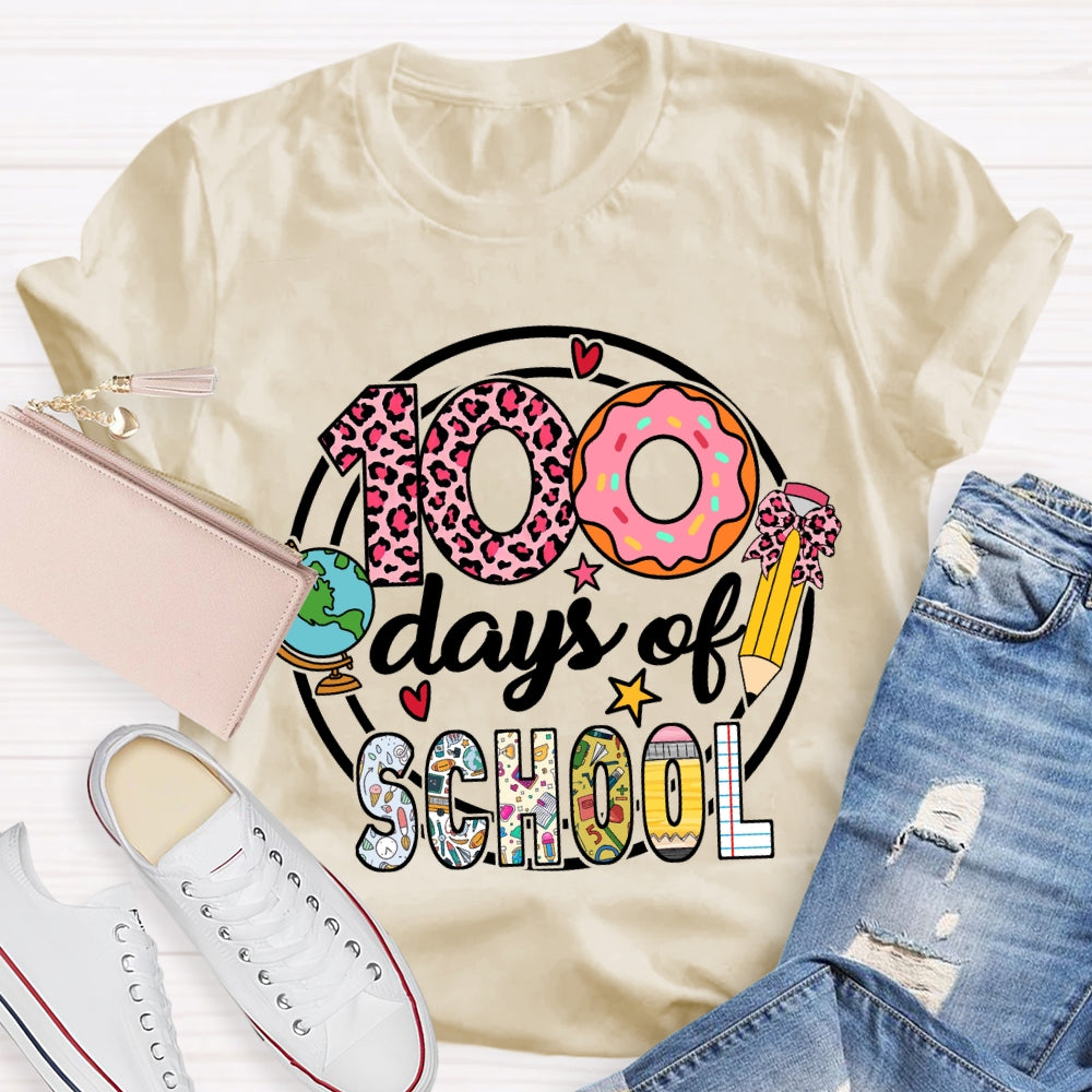100 Days Of School Donuts T-Shirt