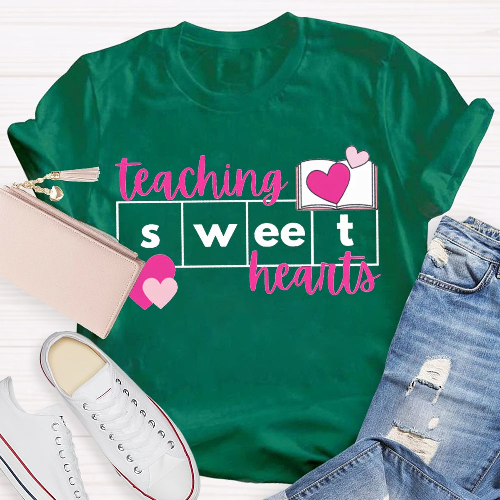 Teaching Sweet Hearts Pink Hearts T-shirt