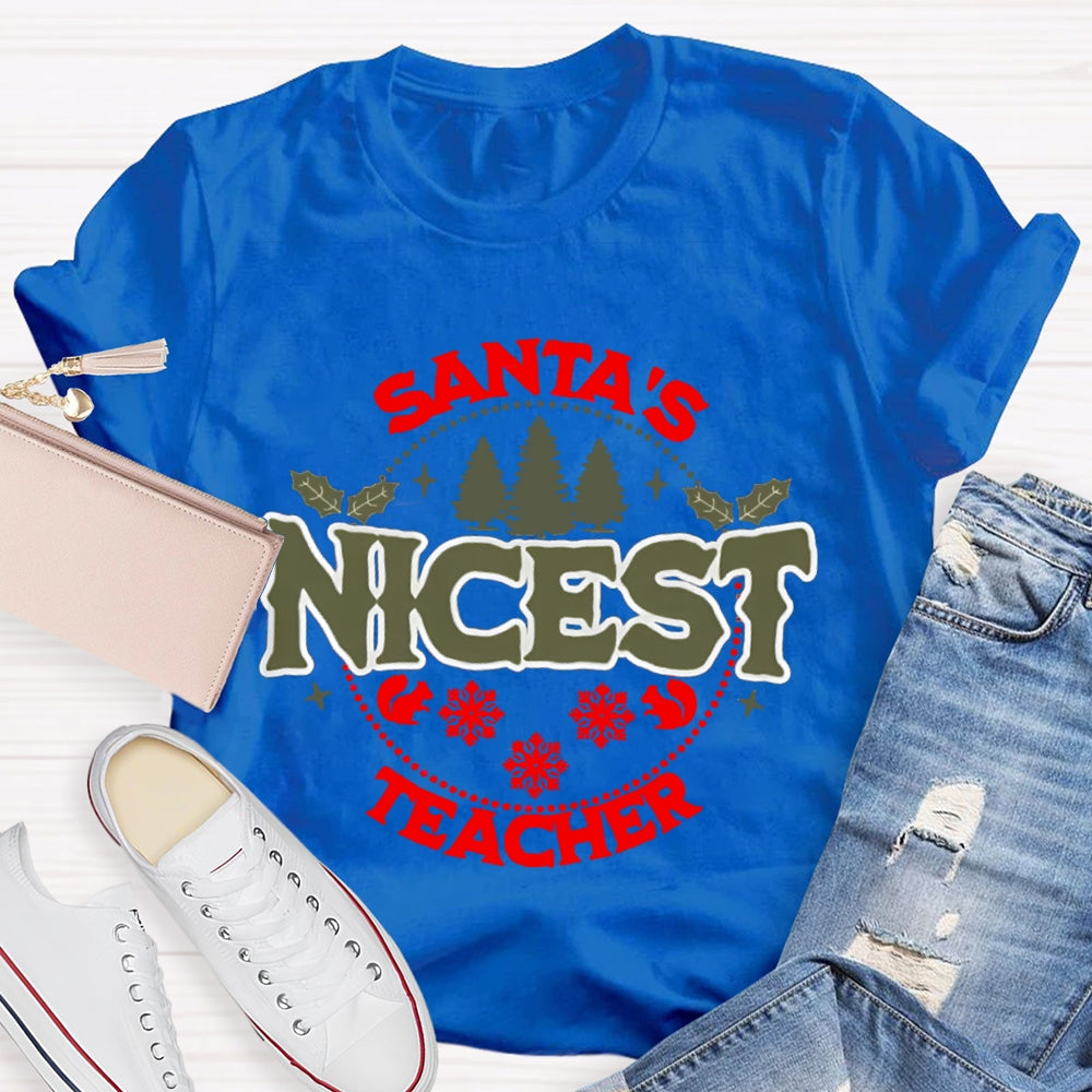 Santa'S Best Teacher T-shirt