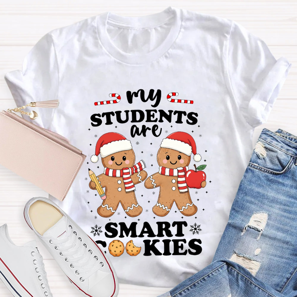 My Students Are Smart Cookies Snowflake Christmas T-shirt