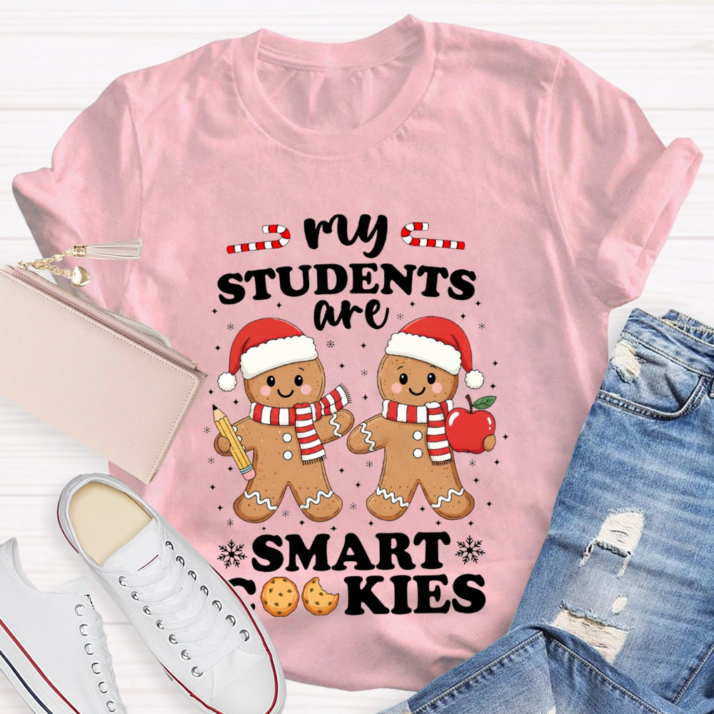 My Students Are Smart Cookies Snowflake Christmas T-shirt