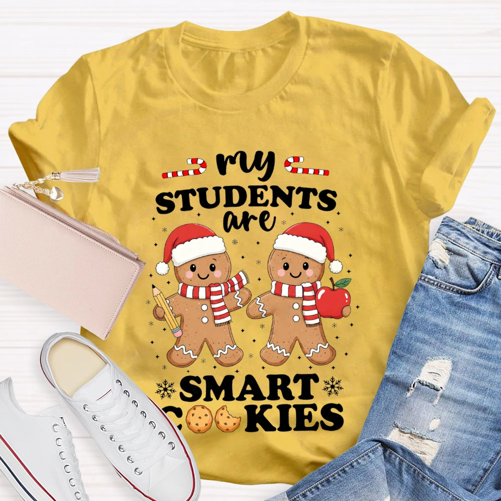 My Students Are Smart Cookies Snowflake Christmas T-shirt