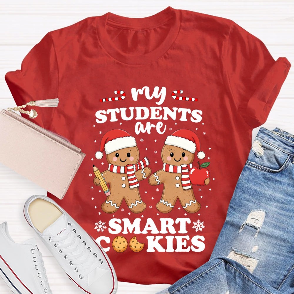 My Students Are Smart Cookies Snowflake Christmas T-shirt