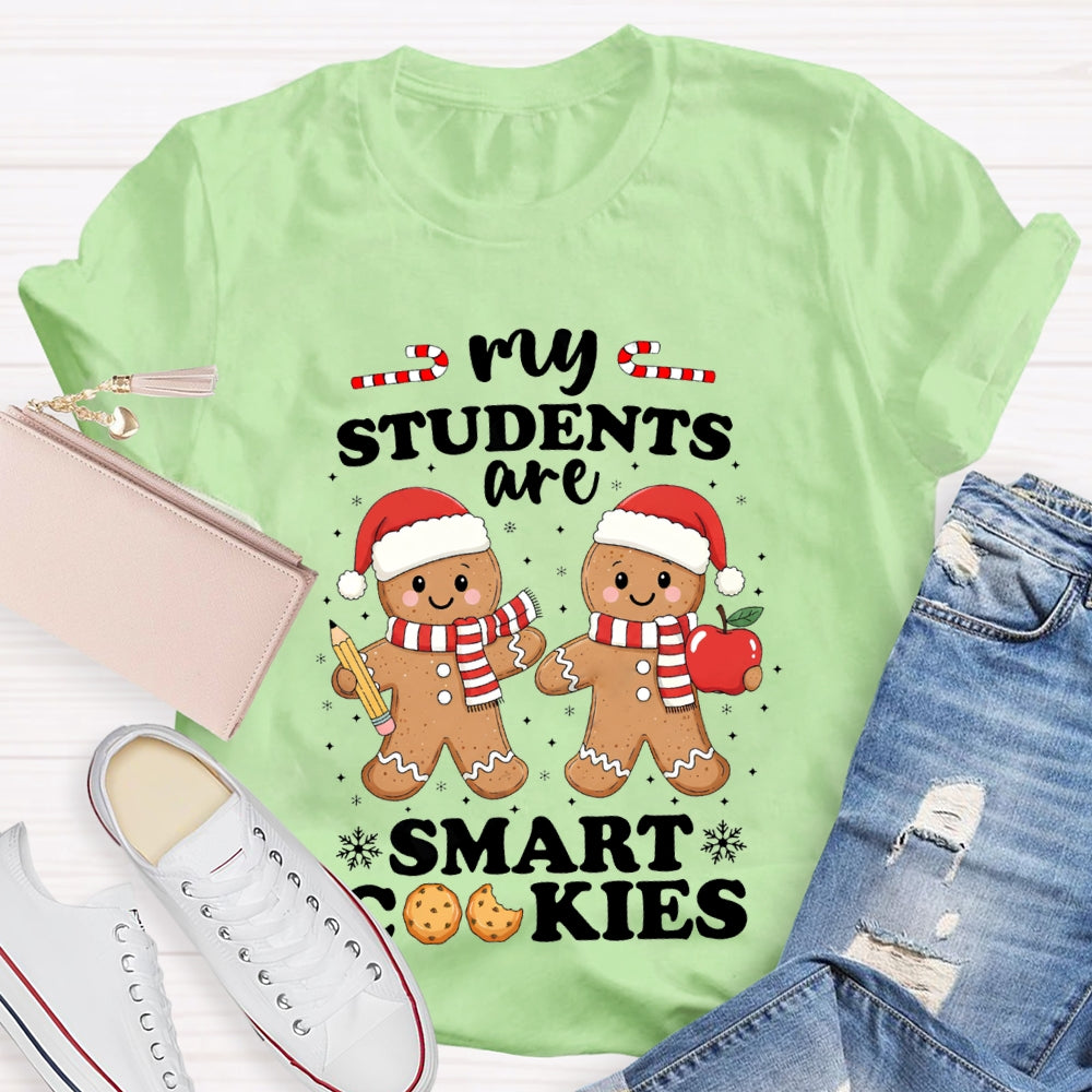 My Students Are Smart Cookies Snowflake Christmas T-shirt