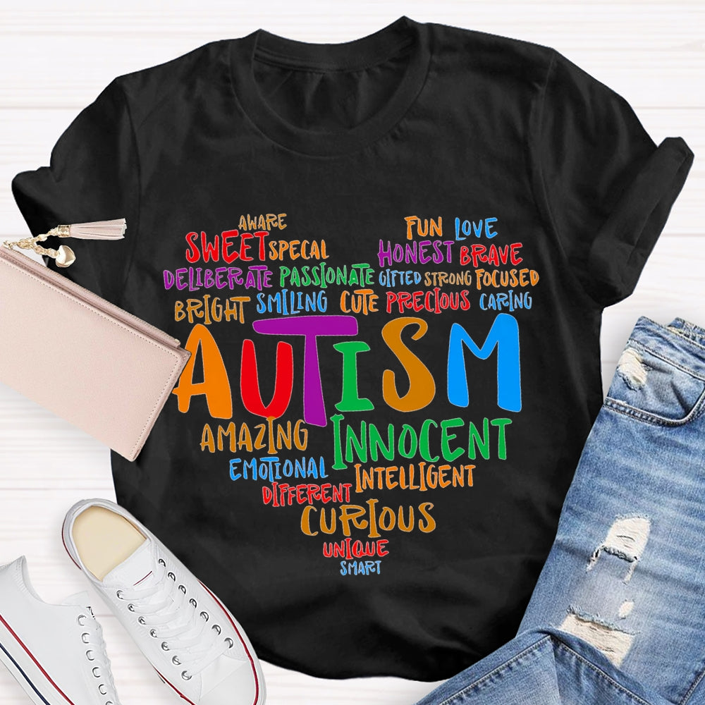 Autism Sweet Funny Love Honest Cute Amazing Innocent T-shirt
