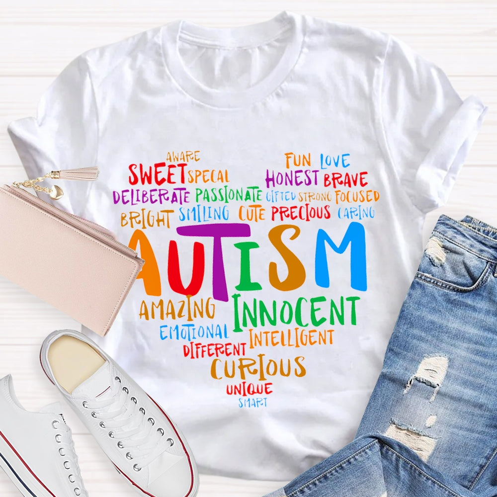 Autism Sweet Funny Love Honest Cute Amazing Innocent T-shirt