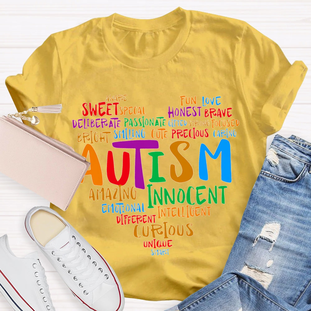 Autism Sweet Funny Love Honest Cute Amazing Innocent T-shirt
