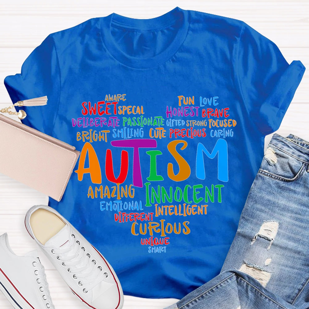 Autism Sweet Funny Love Honest Cute Amazing Innocent T-shirt