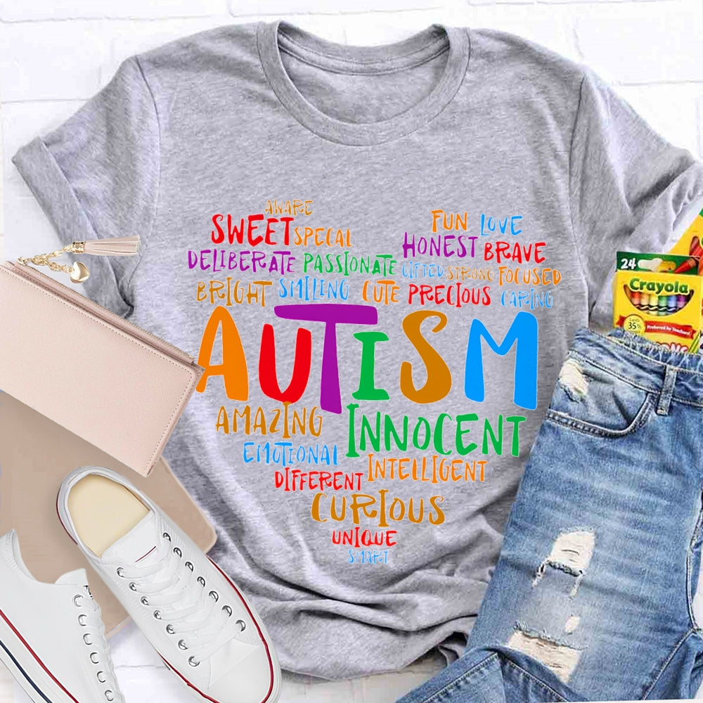 Autism Sweet Funny Love Honest Cute Amazing Innocent T-shirt