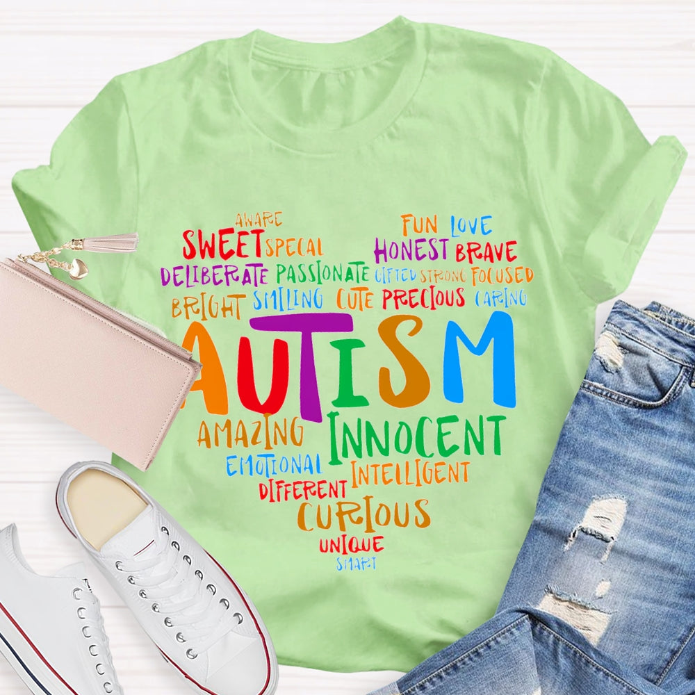 Autism Sweet Funny Love Honest Cute Amazing Innocent T-shirt