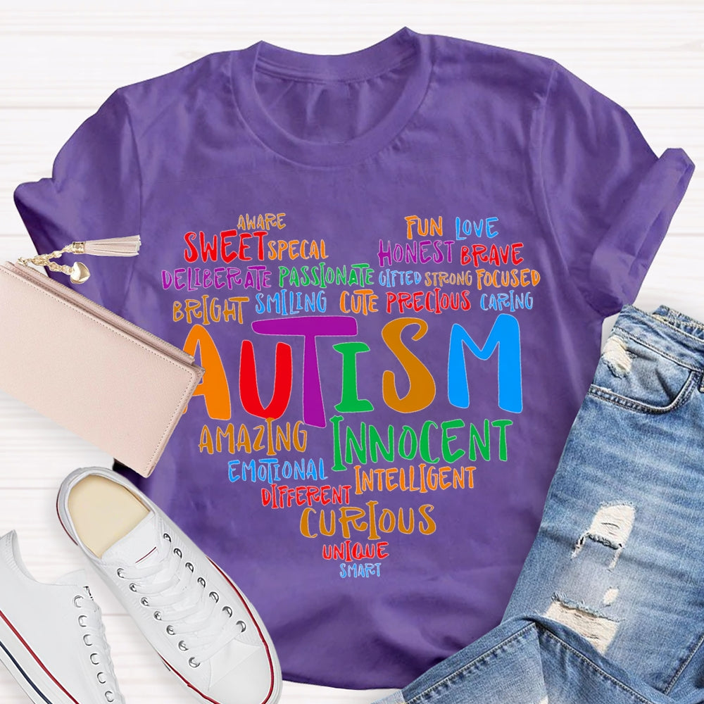 Autism Sweet Funny Love Honest Cute Amazing Innocent T-shirt