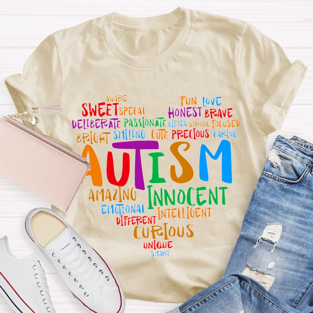 Autism Sweet Funny Love Honest Cute Amazing Innocent T-shirt