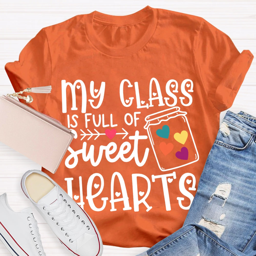 My Class Is Fun Of Sweet Hearts Colorful Hearts T-shirt