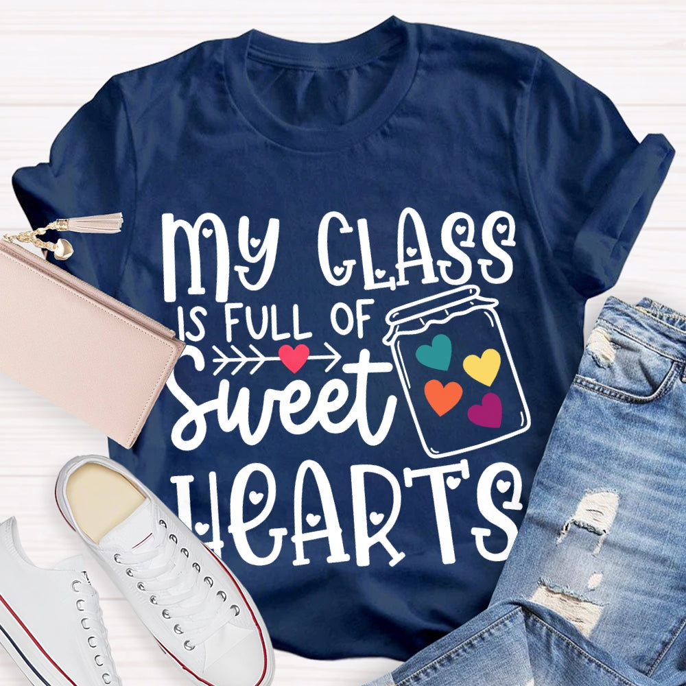 My Class Is Fun Of Sweet Hearts Colorful Hearts T-shirt