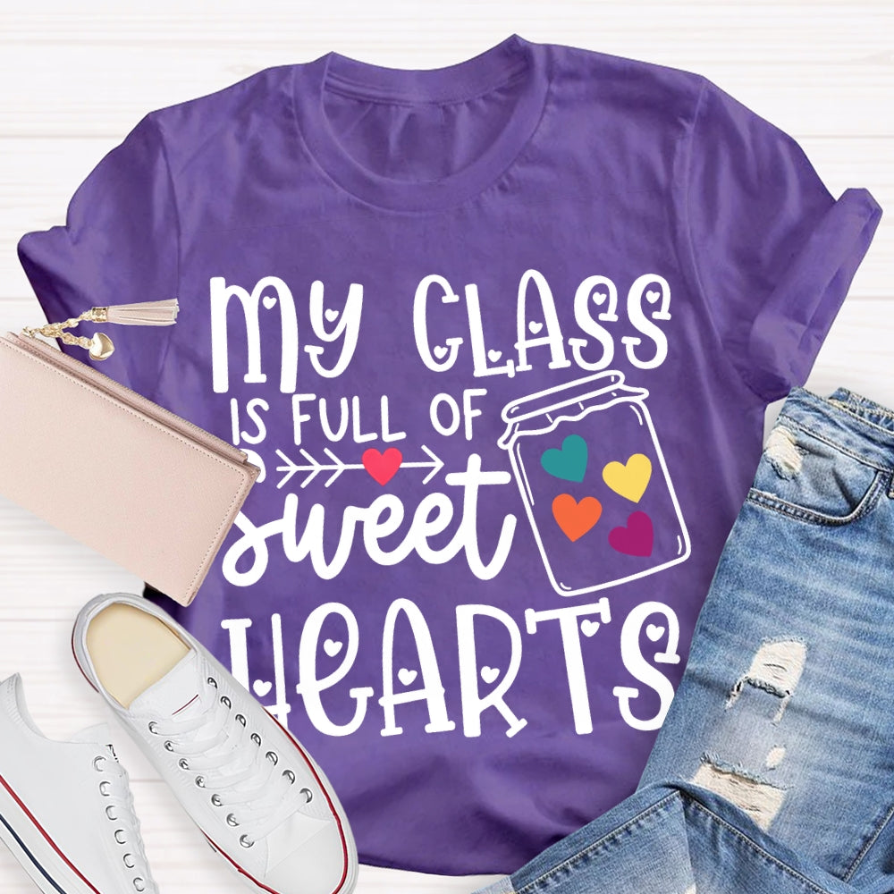 My Class Is Fun Of Sweet Hearts Colorful Hearts T-shirt