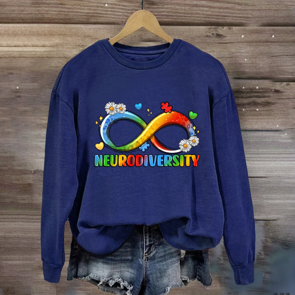 Neurodiversity Infinity Symbol Sweatshirt