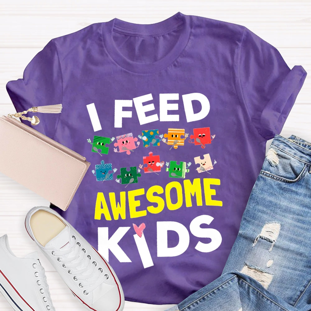 Lunch Lady I Feed Awesome Kids T-shirt