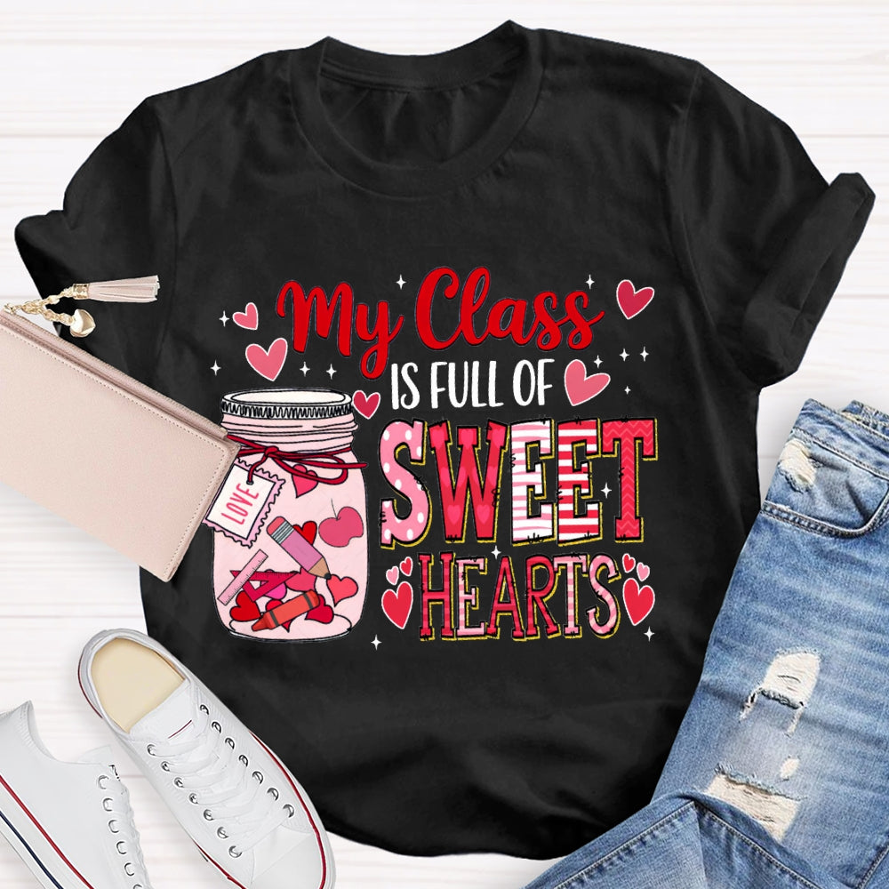 My Class Is Fall For Sweet Hearts Pink Bottle T-shirt