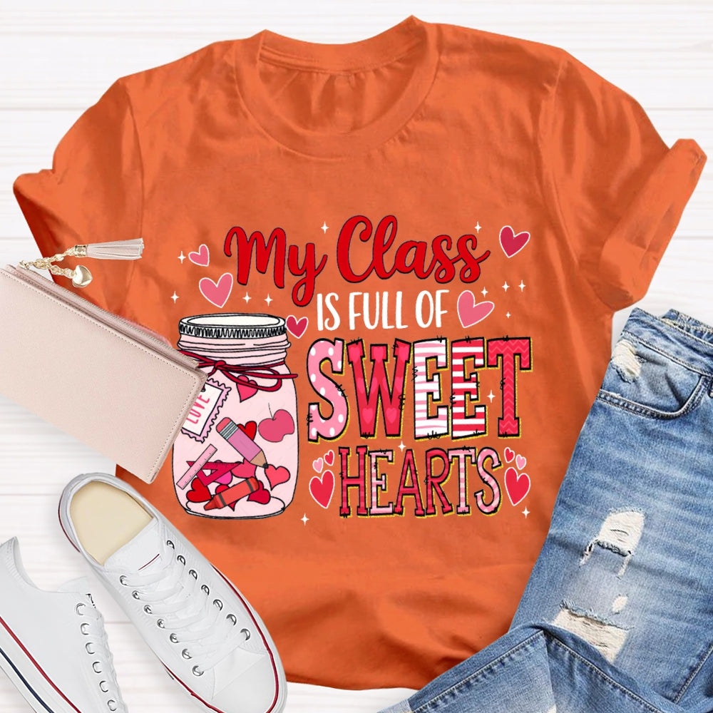 My Class Is Fall For Sweet Hearts Pink Bottle T-shirt