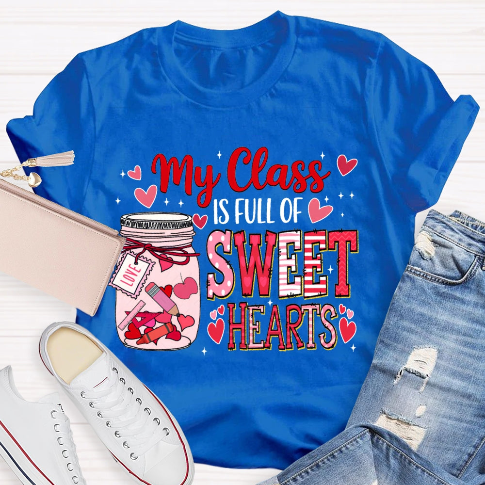 My Class Is Fall For Sweet Hearts Pink Bottle T-shirt