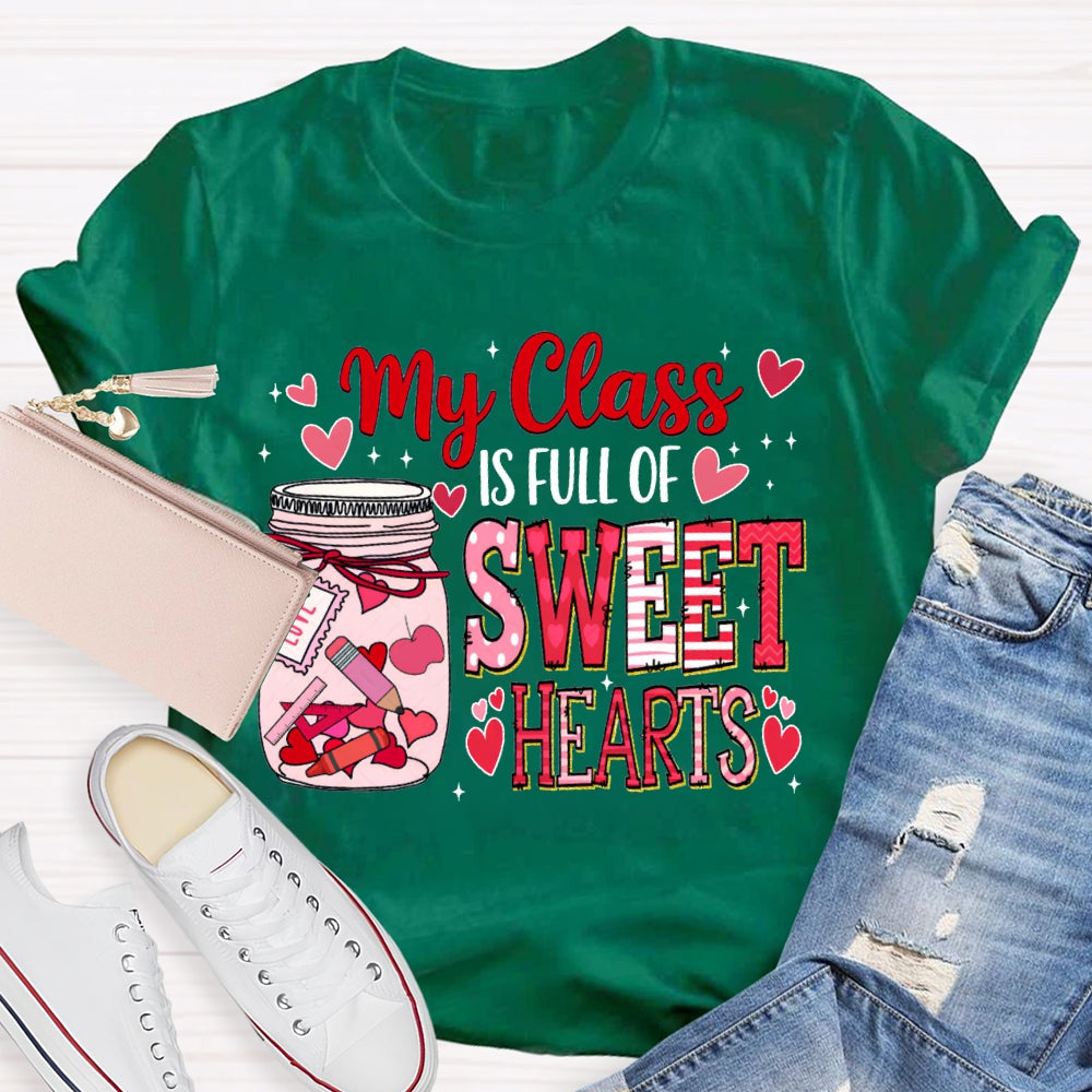 My Class Is Fall For Sweet Hearts Pink Bottle T-shirt