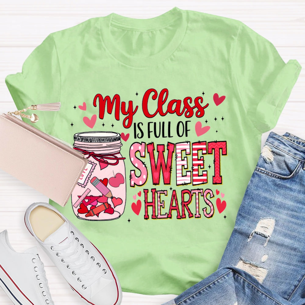 My Class Is Fall For Sweet Hearts Pink Bottle T-shirt