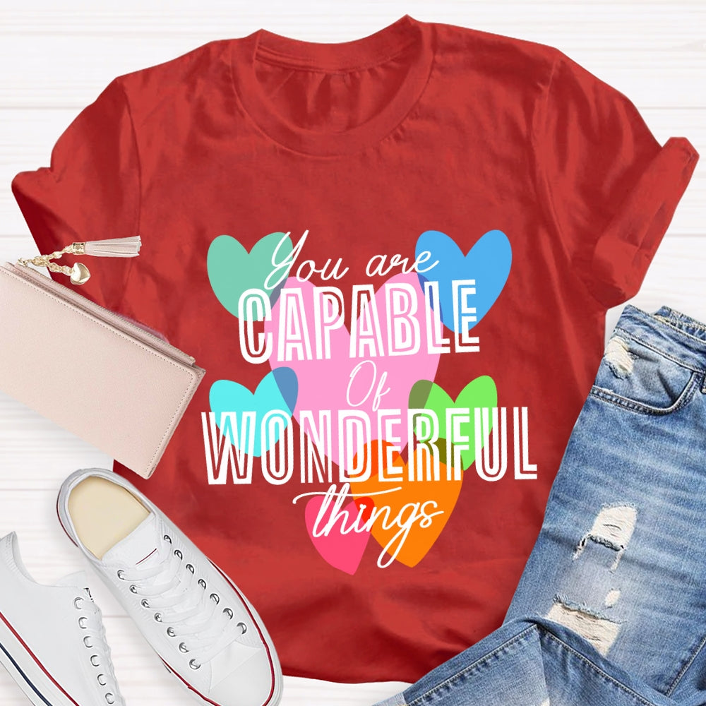 You're Capable Of Wonderful Things T-shirt