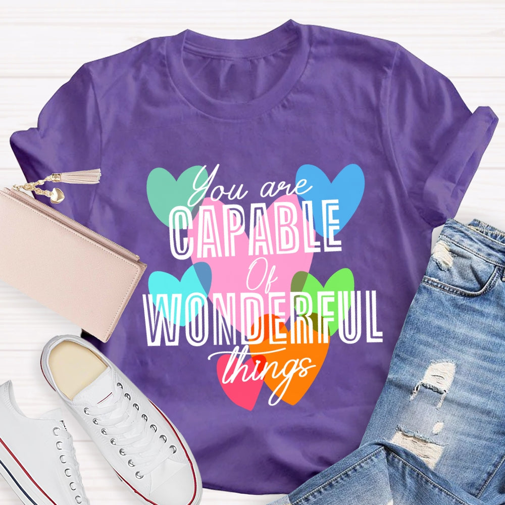 You're Capable Of Wonderful Things T-shirt
