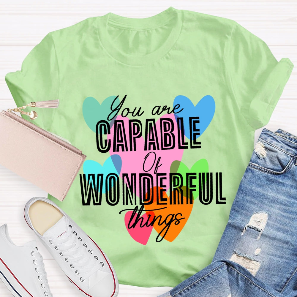 You're Capable Of Wonderful Things T-shirt