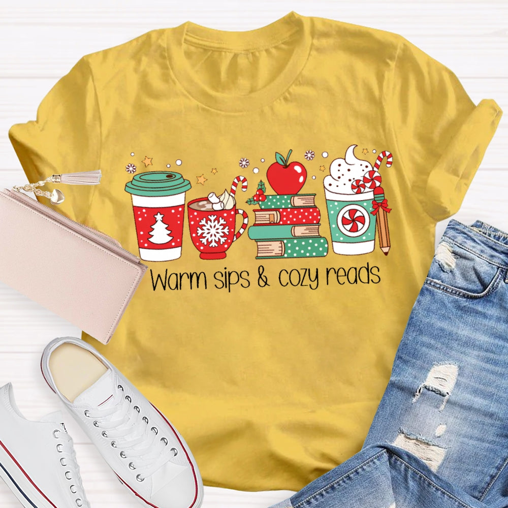 Warm Sips And Cory Reads ChristmasT-shirt