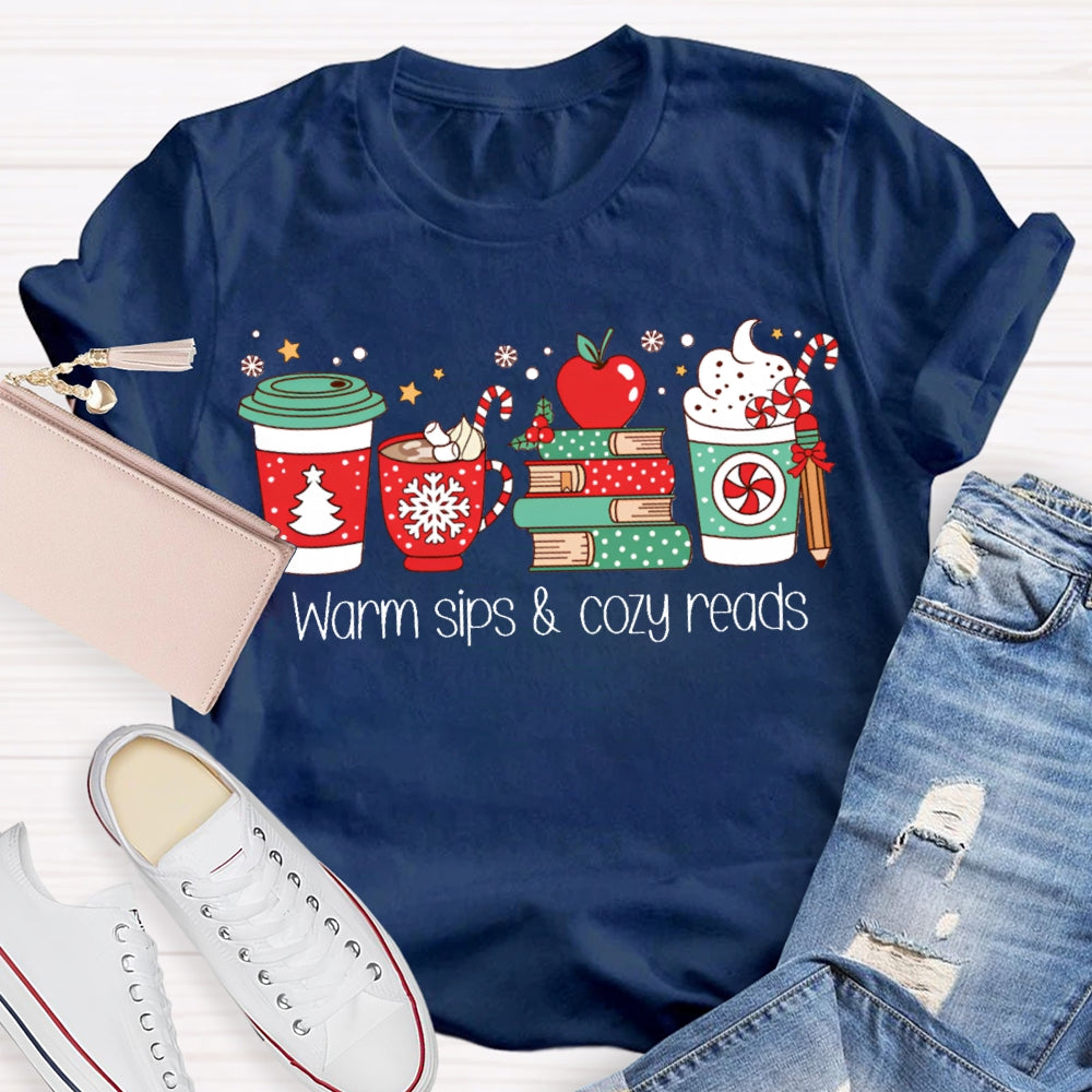 Warm Sips And Cory Reads ChristmasT-shirt