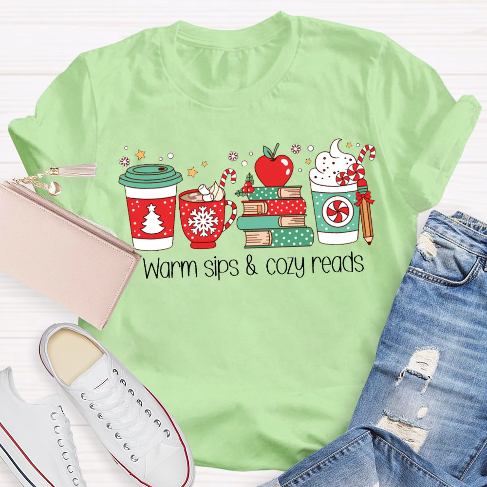 Warm Sips And Cory Reads ChristmasT-shirt