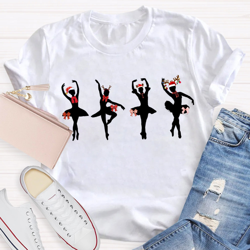 Christmas Dancers And Christmas Vibes Dance Teacher T-shirt