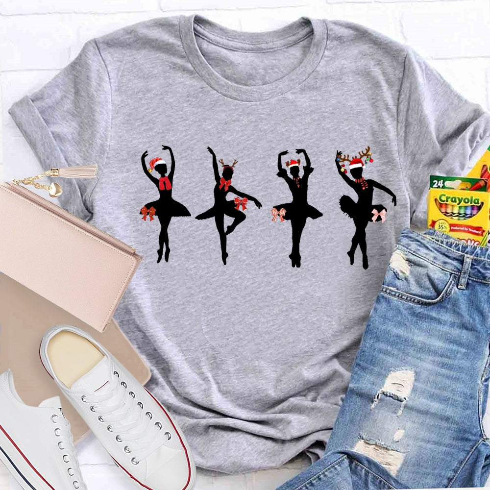Christmas Dancers And Christmas Vibes Dance Teacher T-shirt