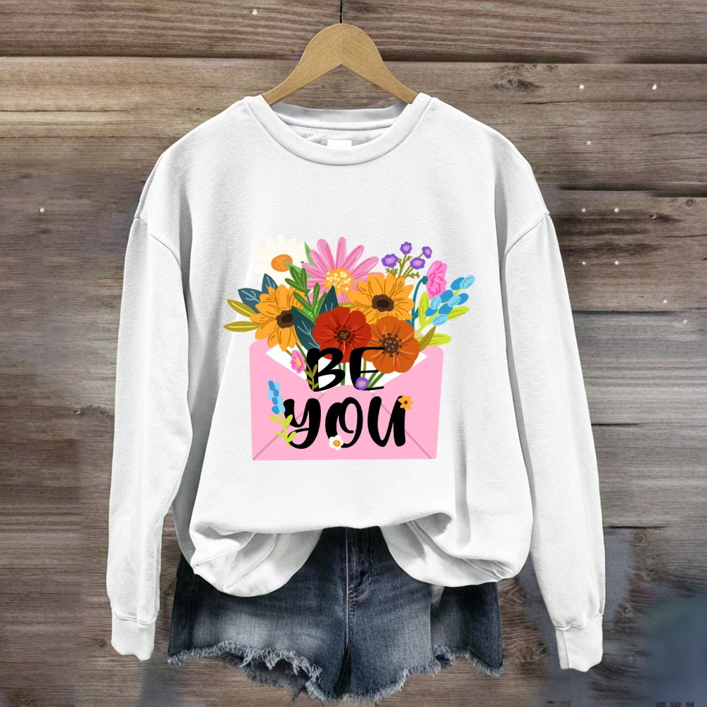 Be You Floral Sweatshirt