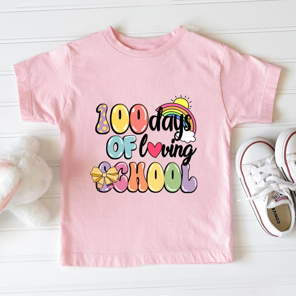 100 Days Of Loving School Toddler T-shirts