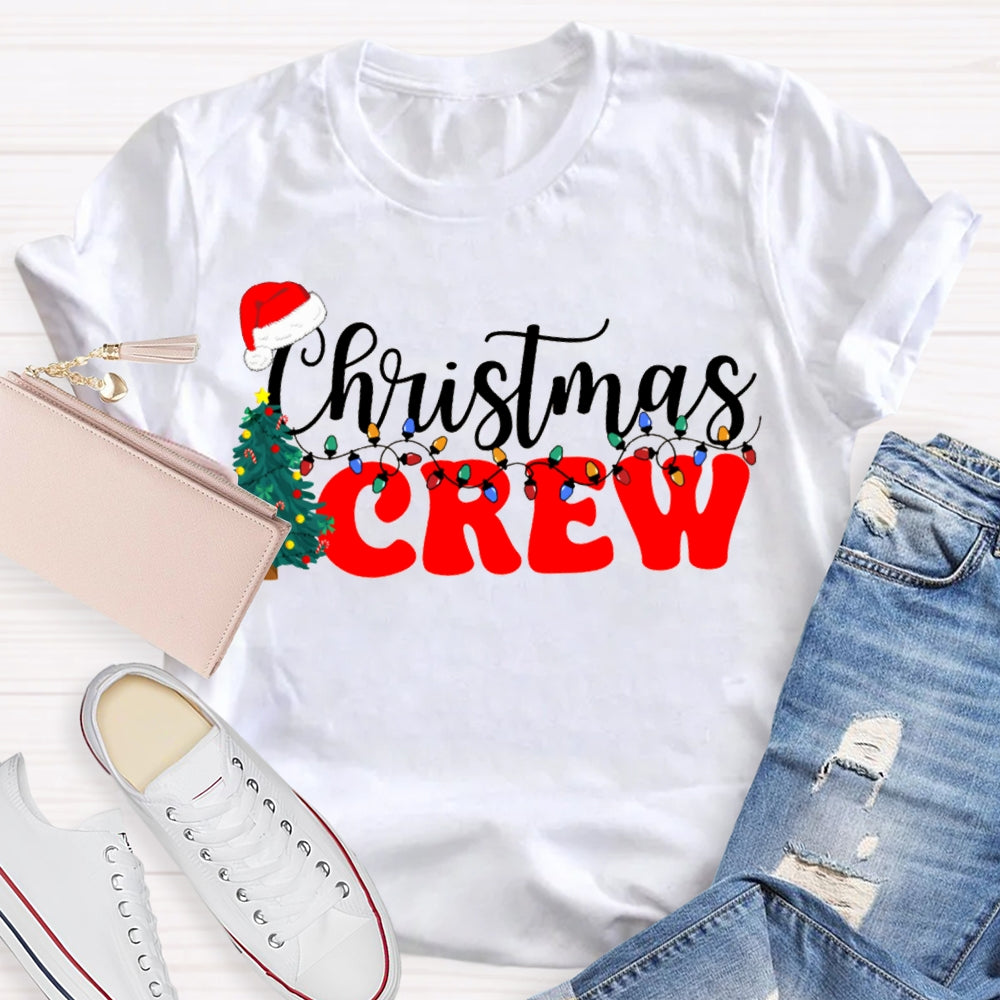 Christmas Crew Christmas Trees And Christmas Lights T-shirt