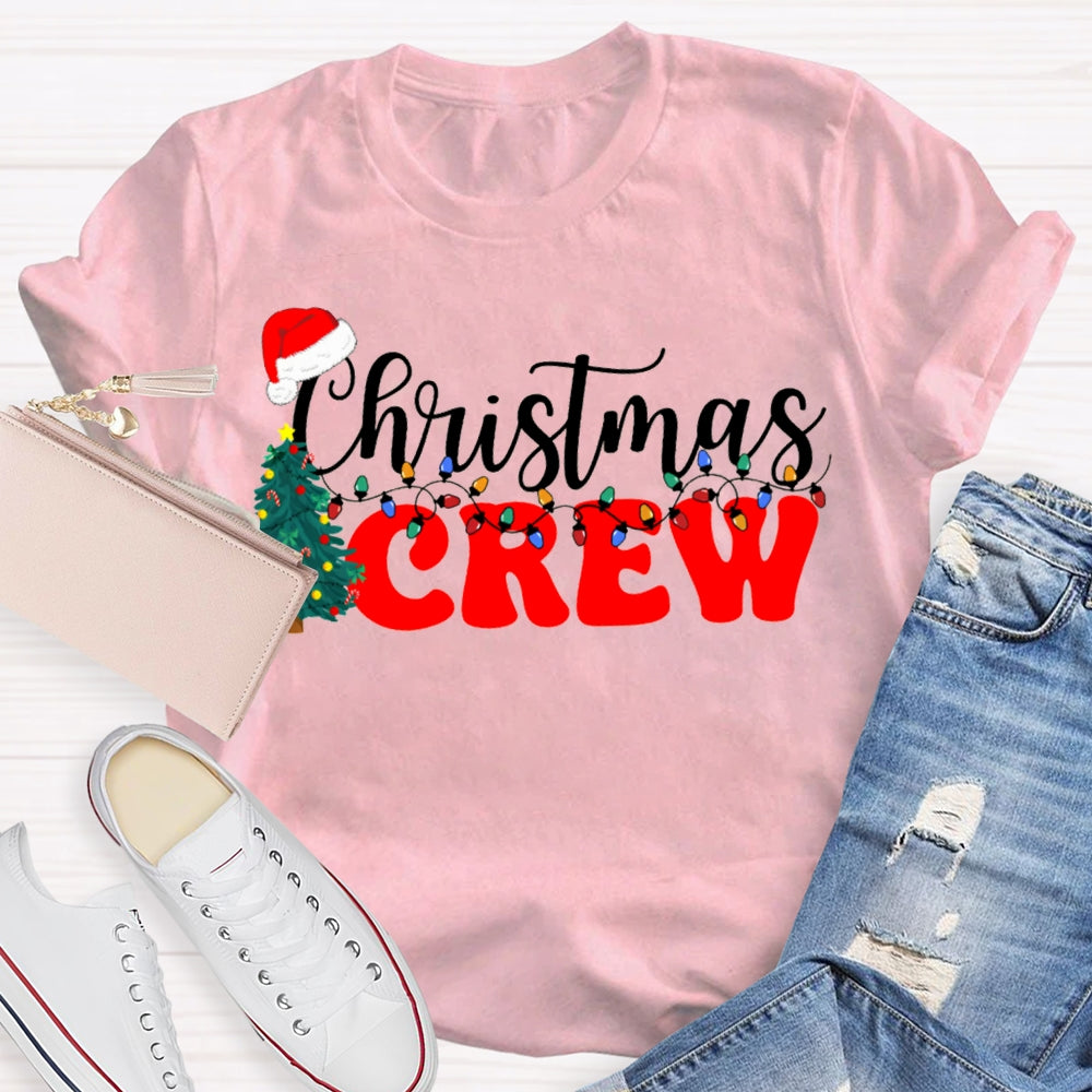 Christmas Crew Christmas Trees And Christmas Lights T-shirt