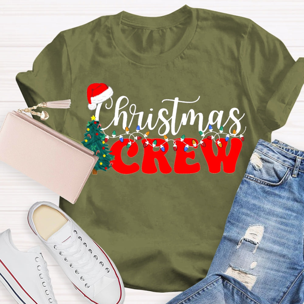 Christmas Crew Christmas Trees And Christmas Lights T-shirt