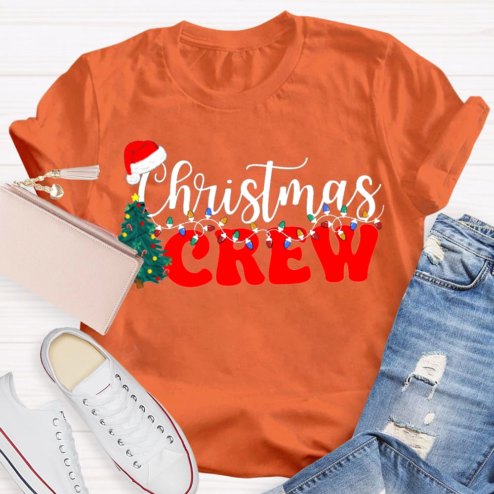 Christmas Crew Christmas Trees And Christmas Lights T-shirt