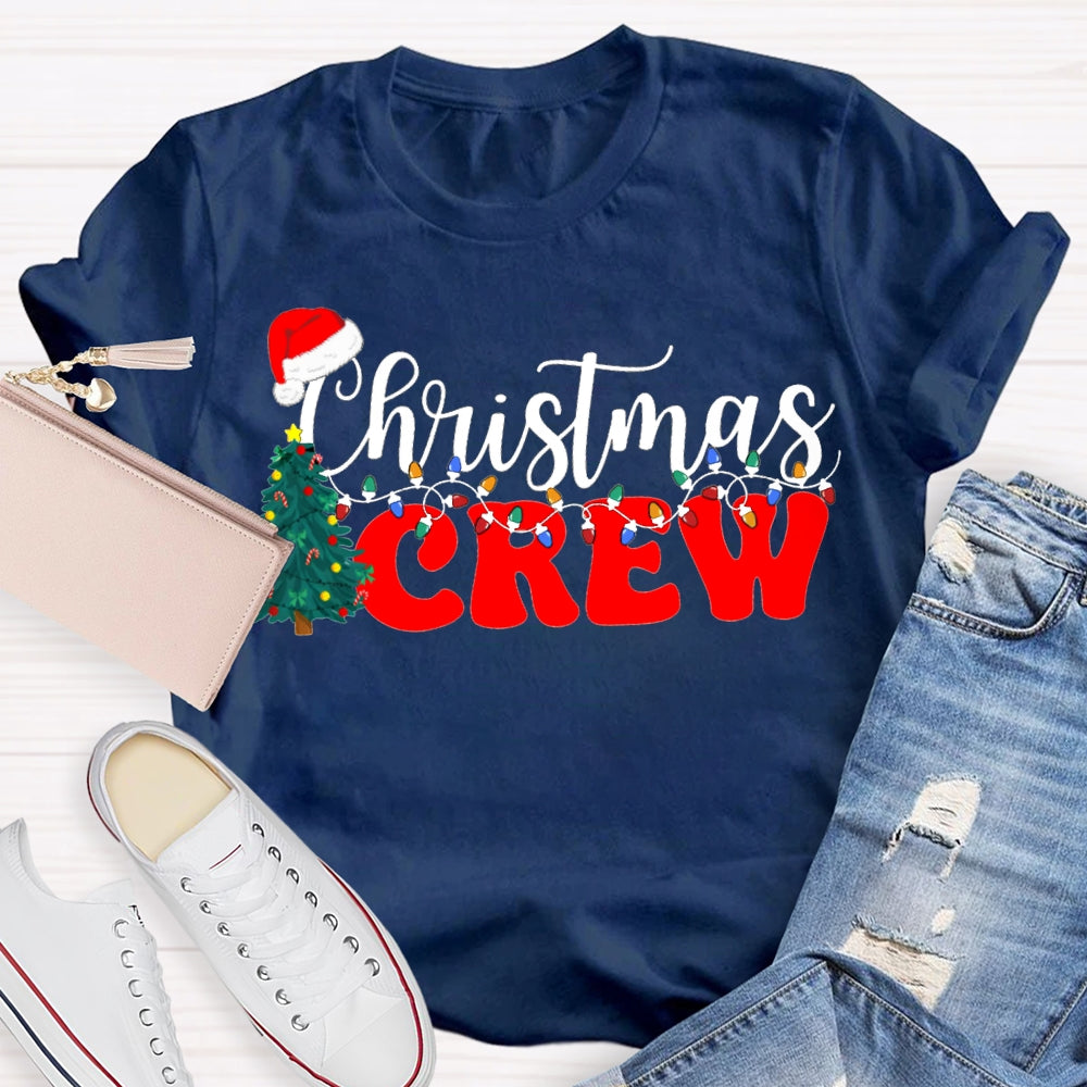 Christmas Crew Christmas Trees And Christmas Lights T-shirt