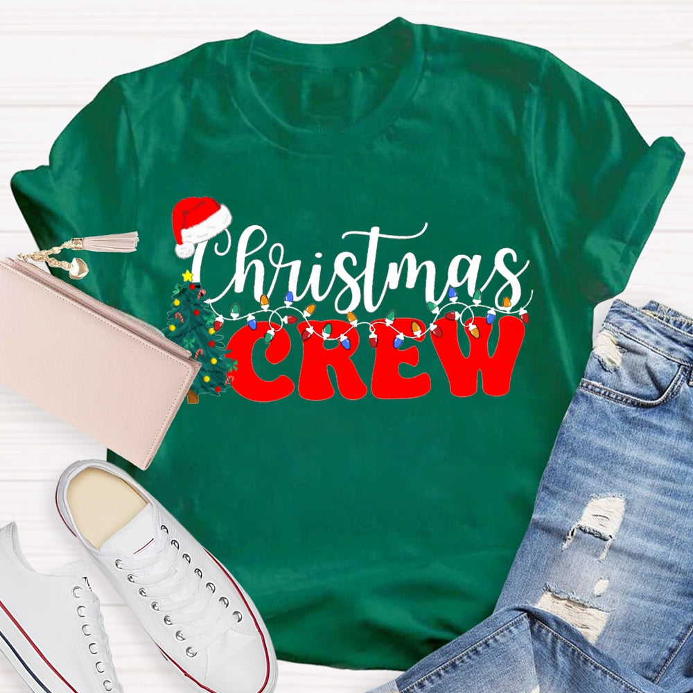 Christmas Crew Christmas Trees And Christmas Lights T-shirt
