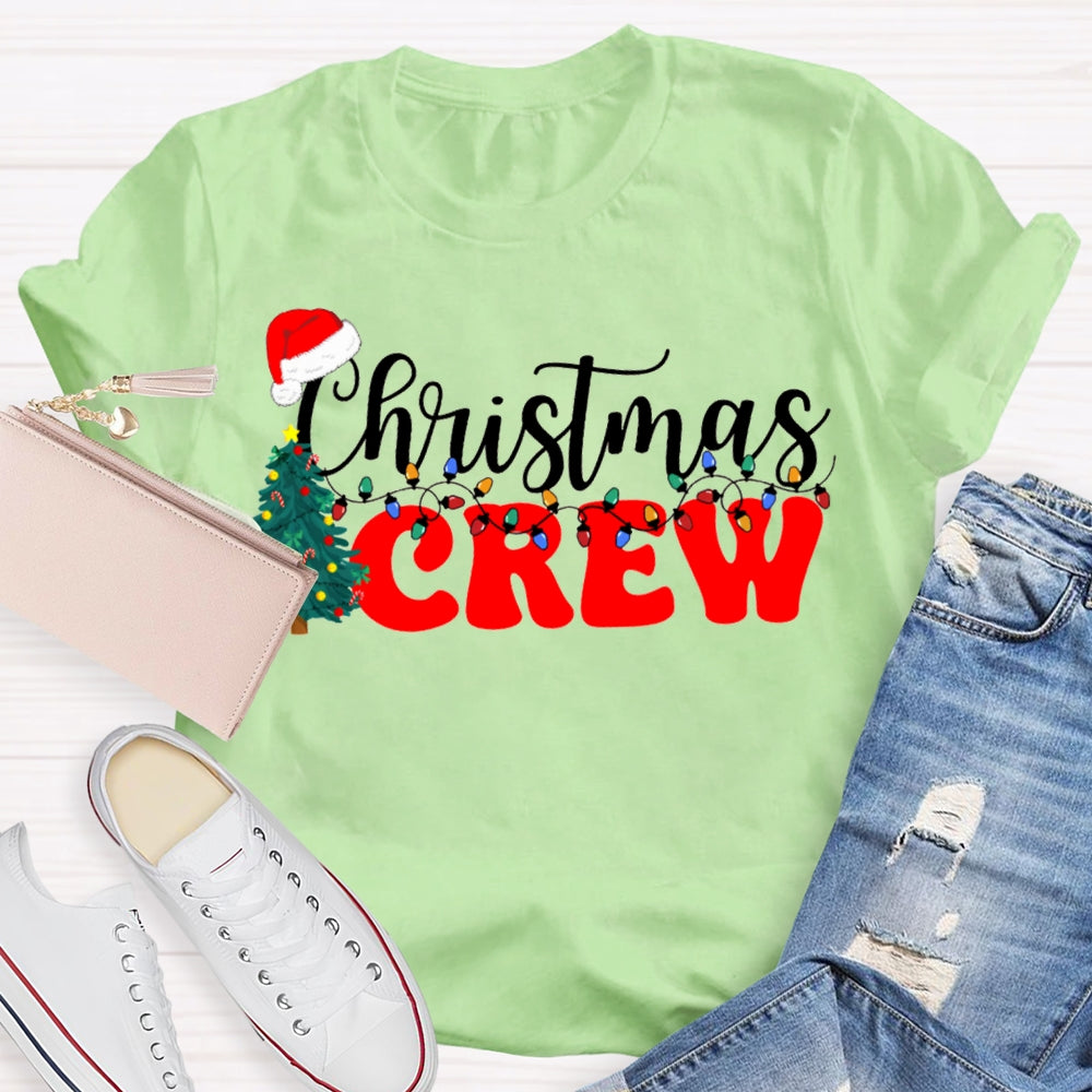 Christmas Crew Christmas Trees And Christmas Lights T-shirt