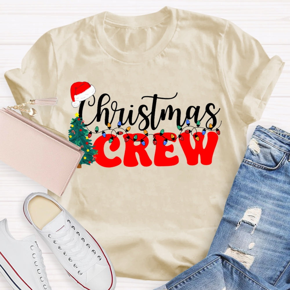 Christmas Crew Christmas Trees And Christmas Lights T-shirt