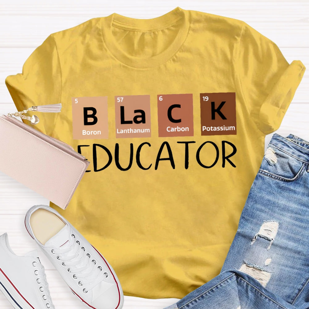 Black Educator Teacher T-Shirt