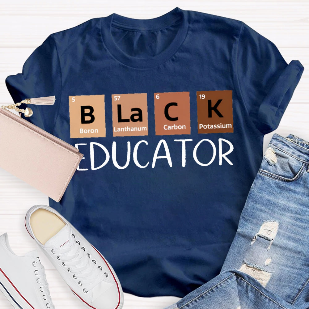 Black Educator Teacher T-Shirt