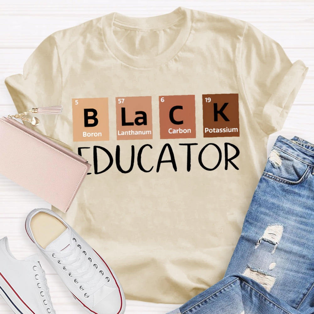 Black Educator Teacher T-Shirt