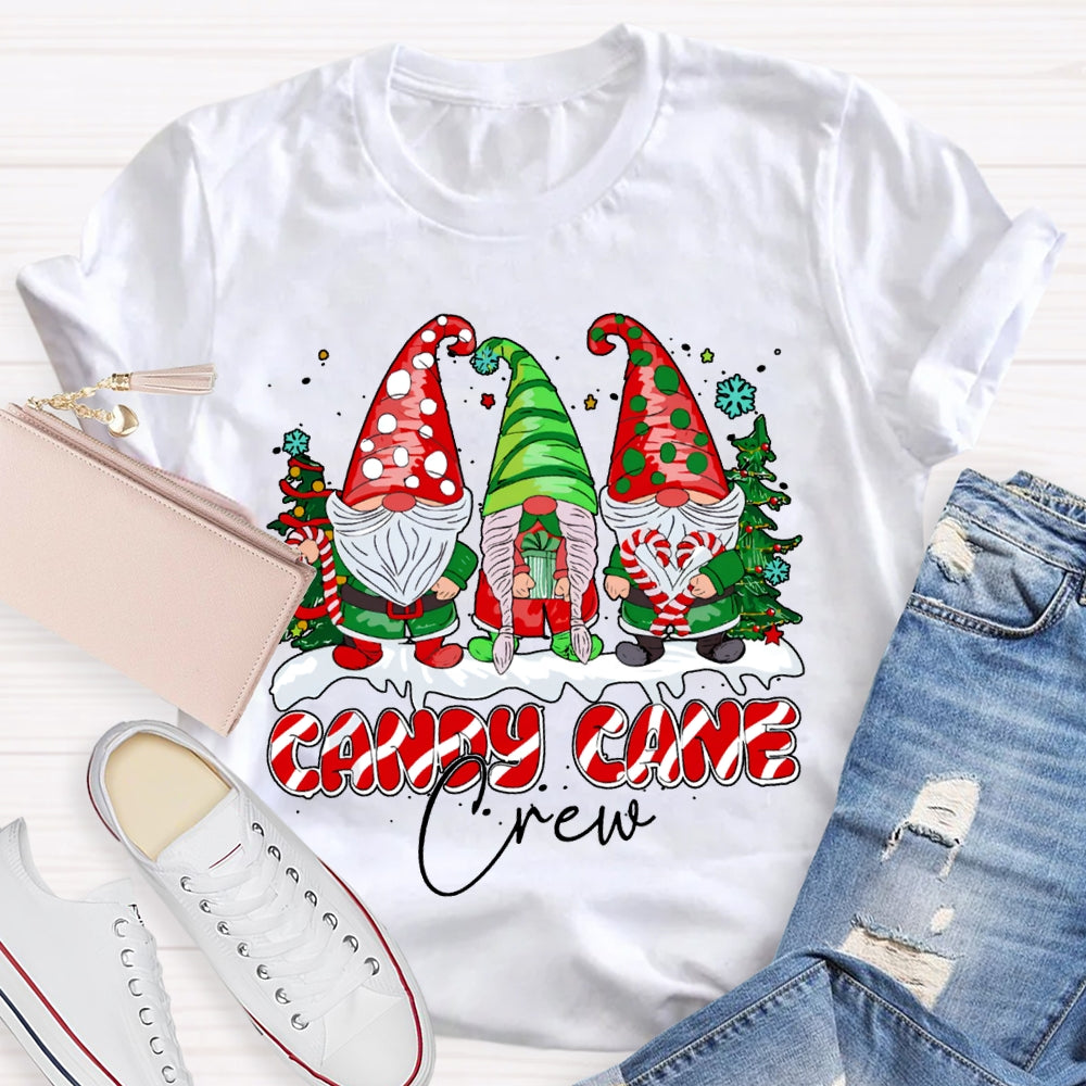 Candy Cane Crew Christmas Shrews And Candy T-shirt