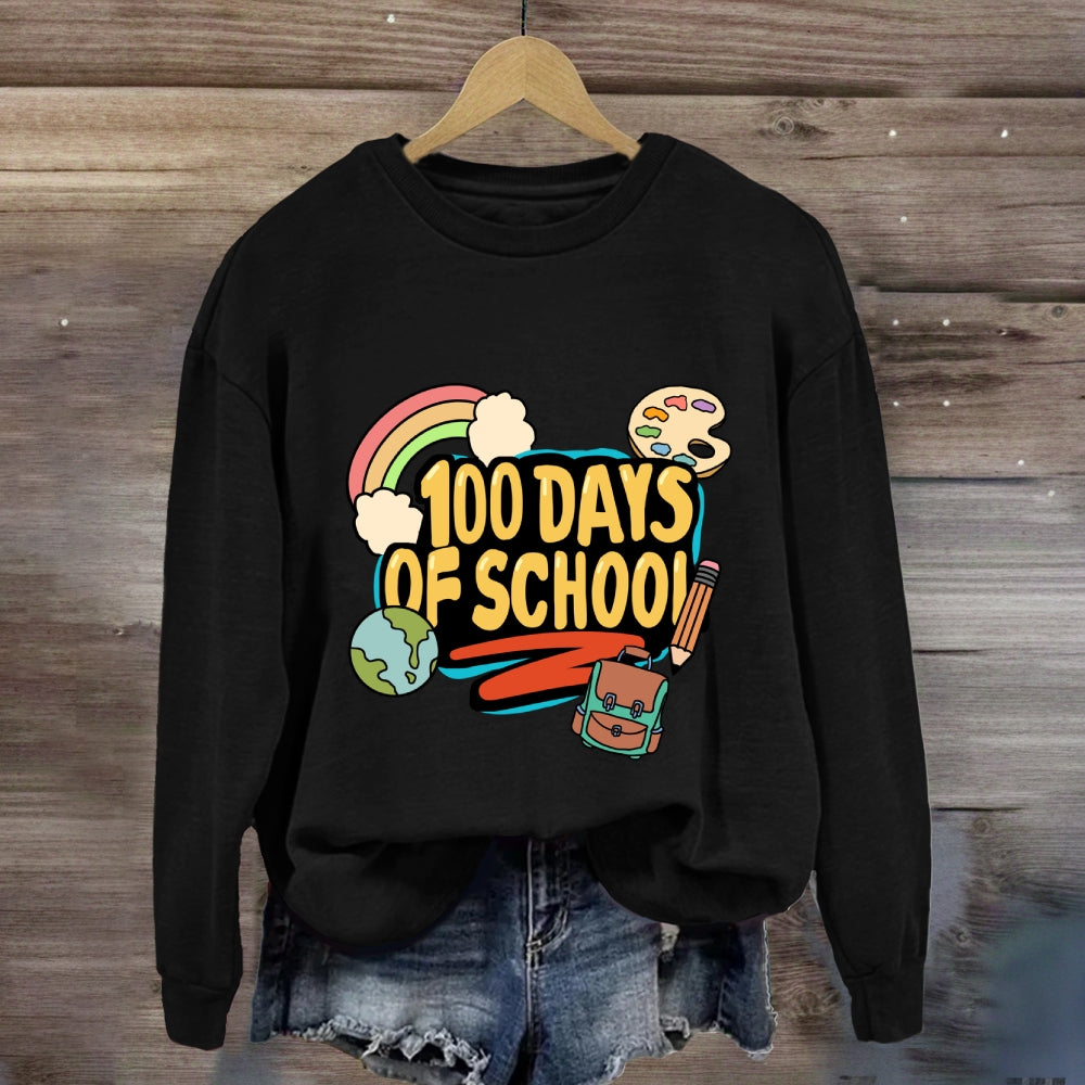 100 Days Of School Rainbow Sweatshirt